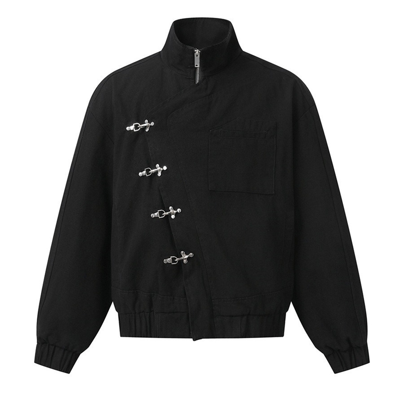 Vintage Fashion Stores - Stylish Stand Collar Street Jacket Airplane