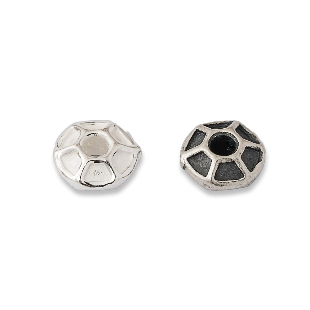 925 Silver Beads Hexagon Groov - Vintage Fashion La review and price