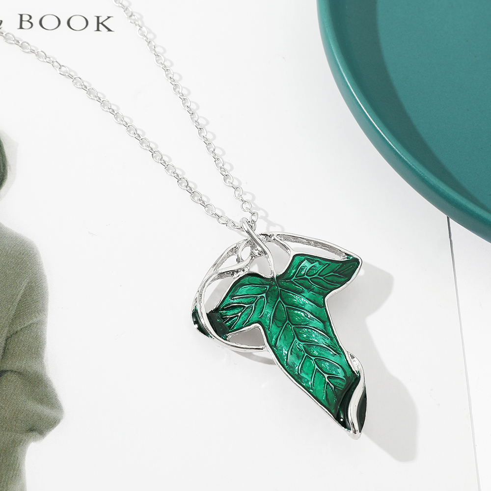 Vintage Green Leaf Pendant Nec - Vintage Fashion Stores review and price