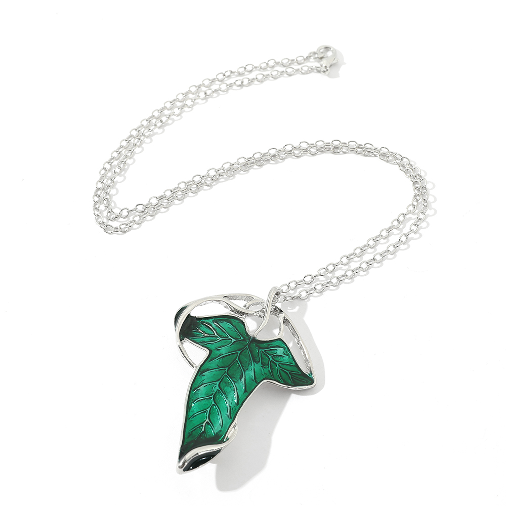 Vintage Green Leaf Pendant Nec - Vintage Fashion Stores review and price