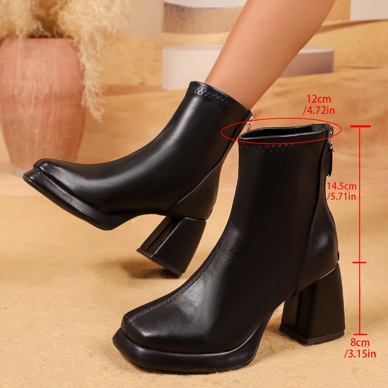 Vintage Square Toe Chunky Heel - Vintage Fashion Dresses review and price