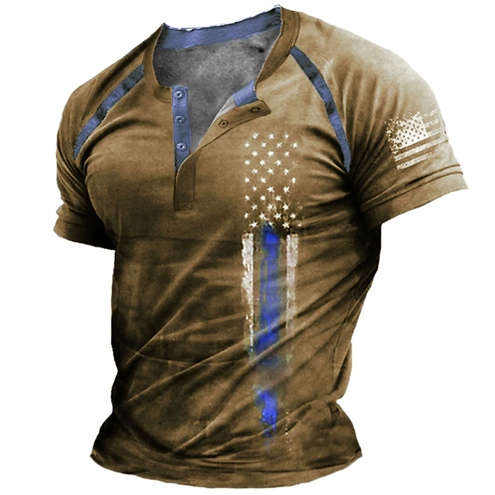 Funny 3D American Flag Print M - Vintage Fashion Stores review and price