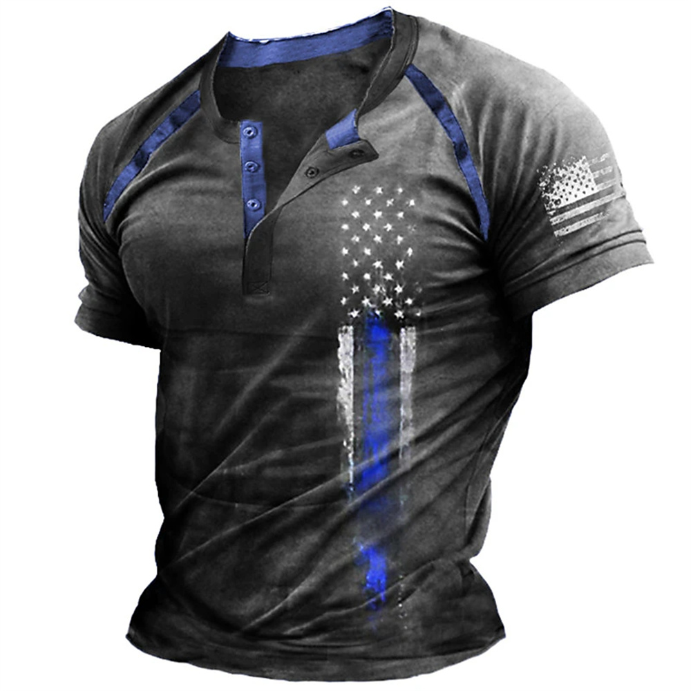 Funny 3D American Flag Print M - Vintage Fashion Stores review and price