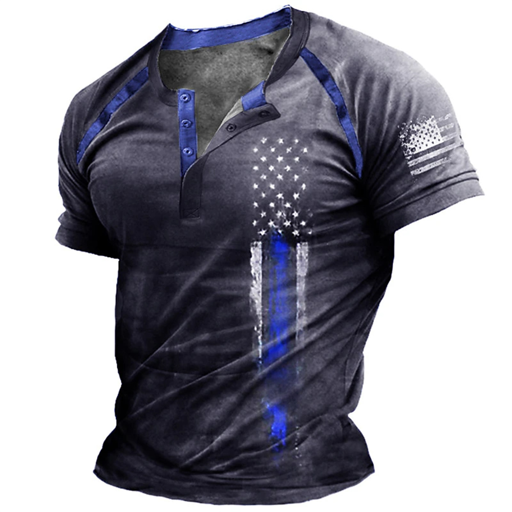 Funny 3D American Flag Print M - Vintage Fashion Stores review and price