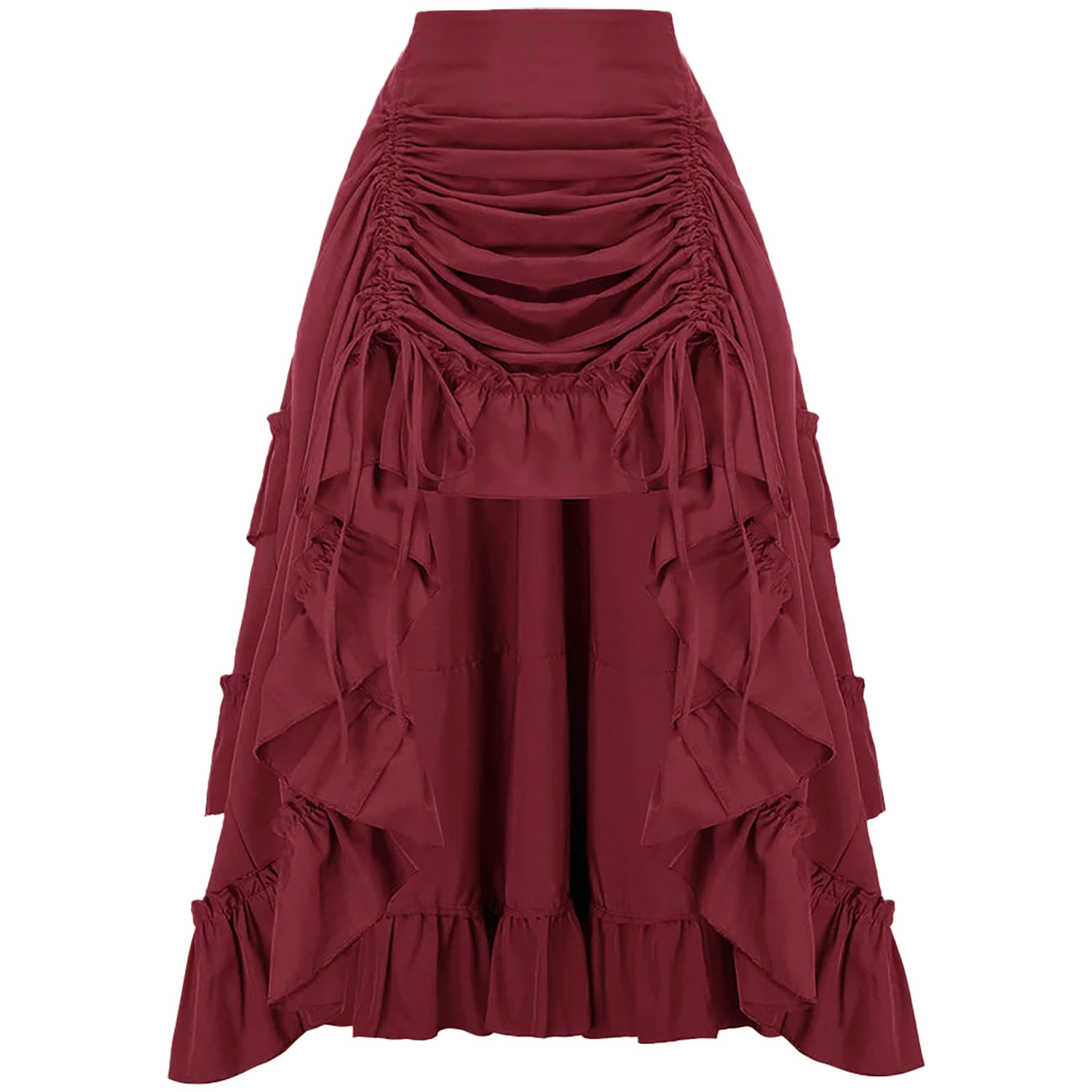 Ruffled High Waisted Long Vict - Vintage Fashion Stores review and price